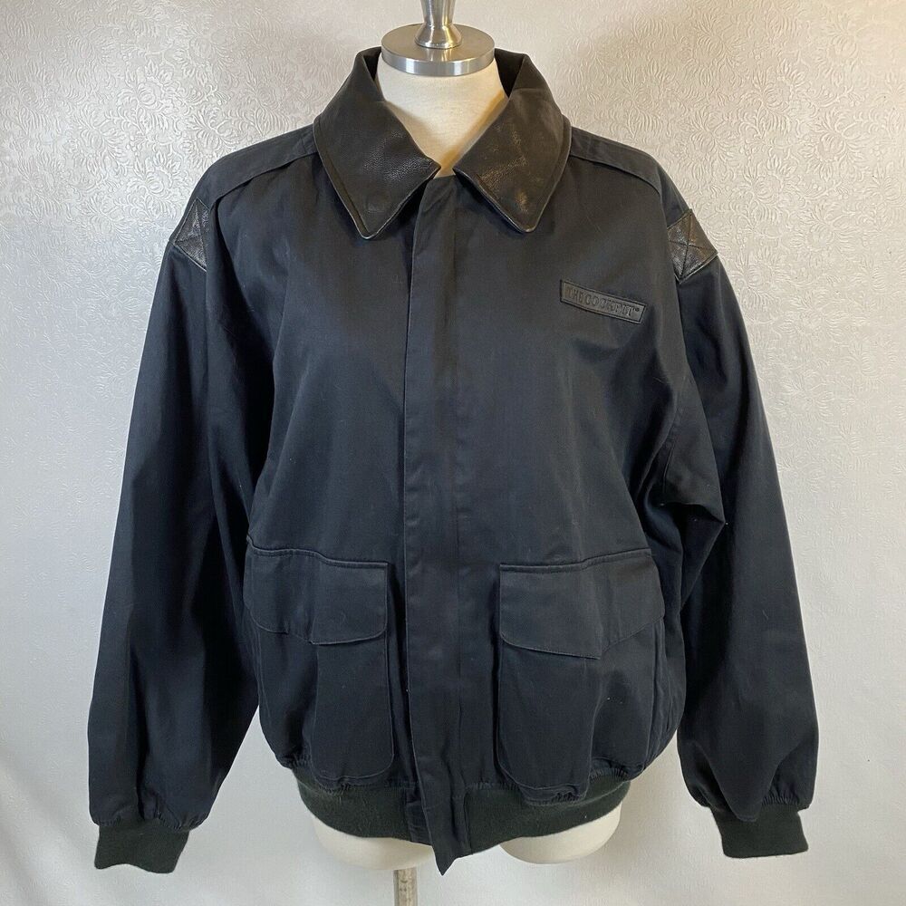 Cockpit sz M Type A-2 Black Canvas Jacket